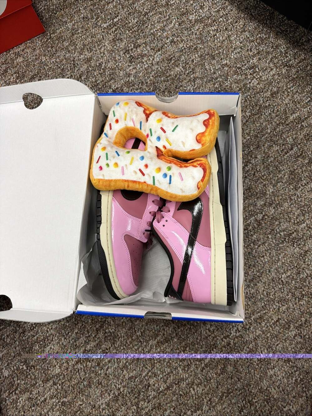 Size 12 Nike Dunk Retro Low Pink Rise donut Rare Special Box